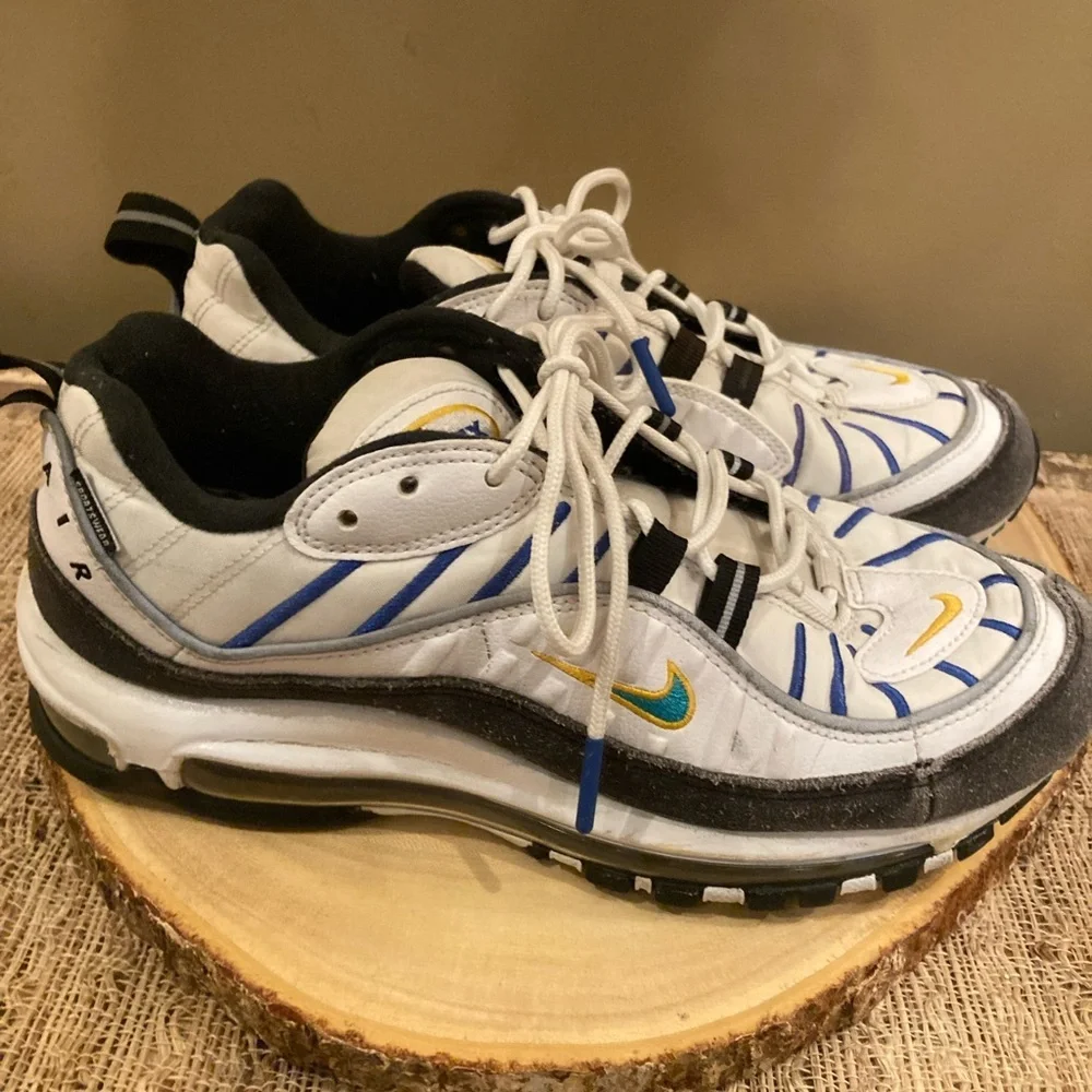 Nike Air Max 98 Premium Teal Nebula C11901-902 Women’s Shoe Sneaker Teal & White